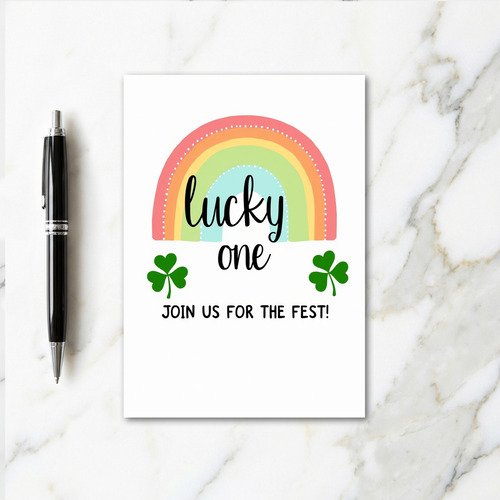 Lucky One Shamrock Card