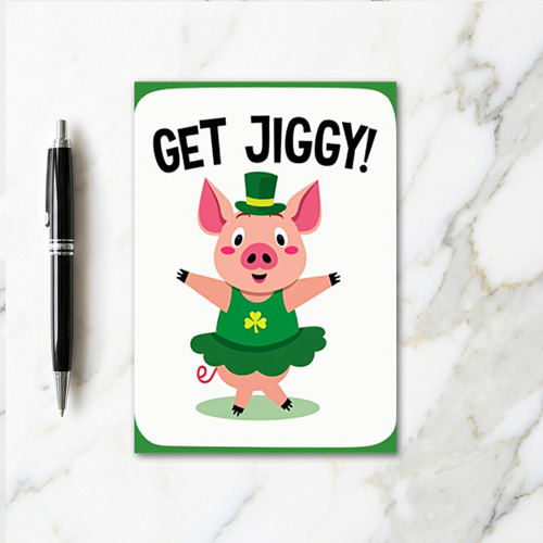 Lucky Piggy Get Jiggy Card