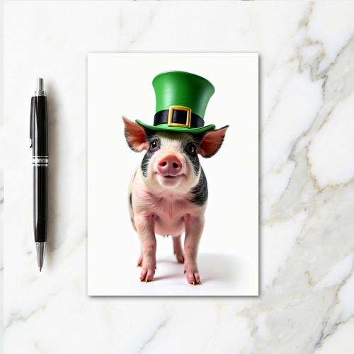Lucky Piglet Greeting Card