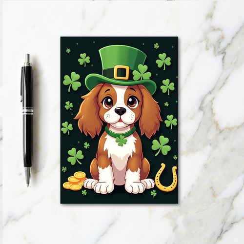 Lucky Puppy Faux Gold Foil Card