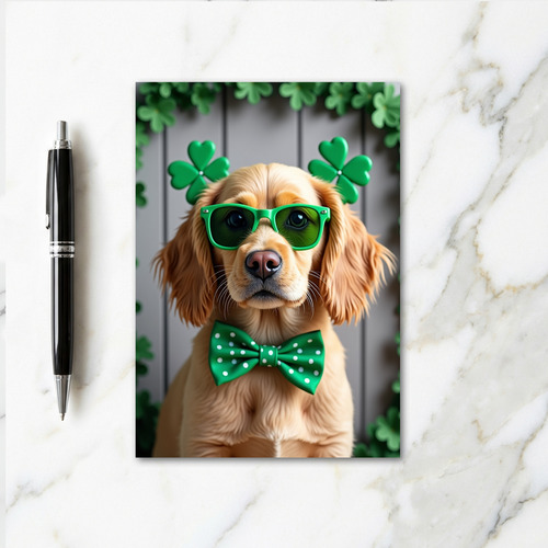 Lucky Puppy Portrait Card