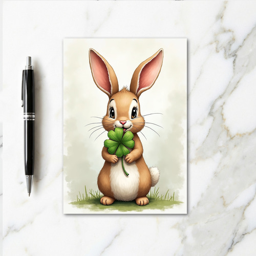 Lucky Rabbit Friend Card