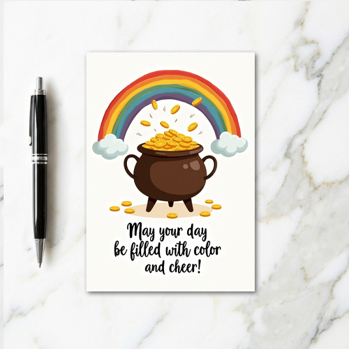 Lucky Rainbow Fortune Card