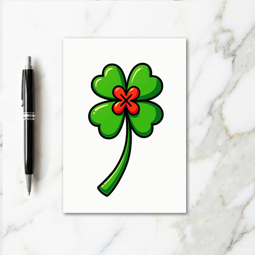 Lucky Retro Vector Art Card