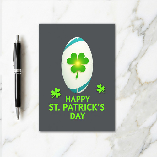Lucky Rugby St Patricks Day Card