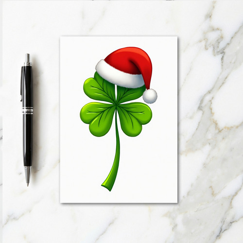 Lucky Santa Holiday Season Card