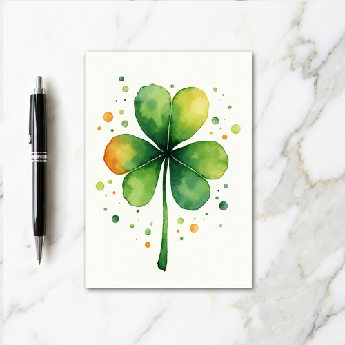 Lucky Shamrock Art Card