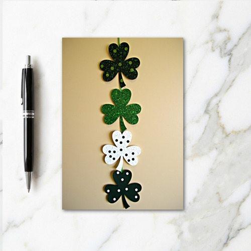 Lucky Shamrock Decorations Card