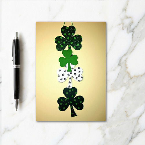 Lucky Shamrock Festive Season Card