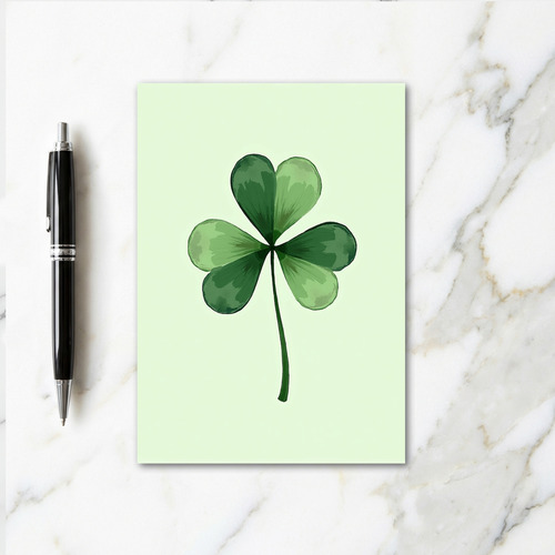 Lucky Shamrock For Partner Card