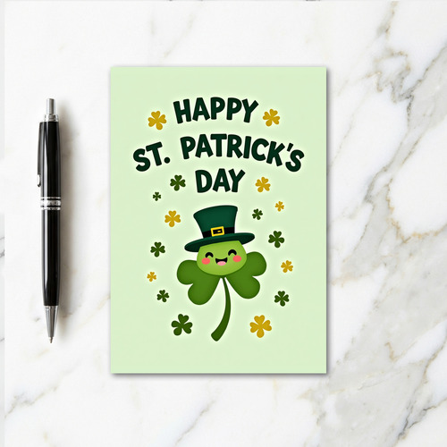 Lucky Shamrock Happy Day Card