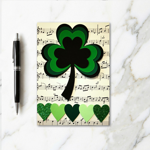 Lucky Shamrock Melody Card