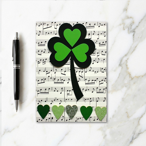 Lucky Shamrock Music Card