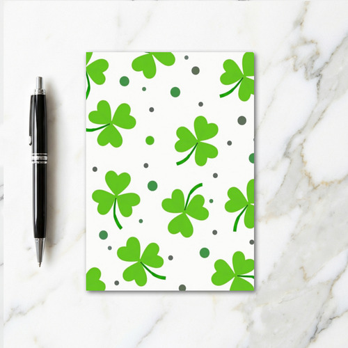 Lucky Shamrock Pattern Great Card