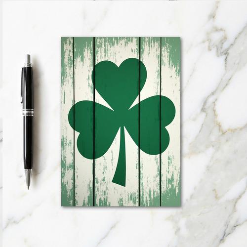 Lucky Shamrock Rustic Scene Card