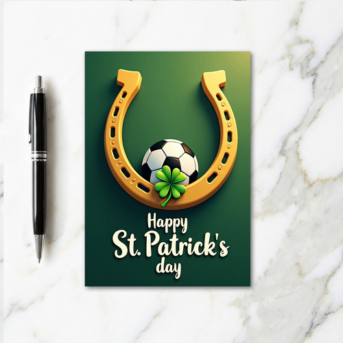 Lucky Shamrock Soccer Card