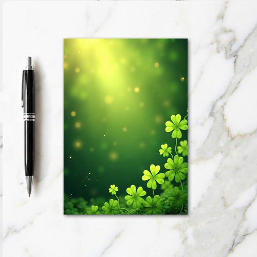 Lucky Shamrock Springtime Card