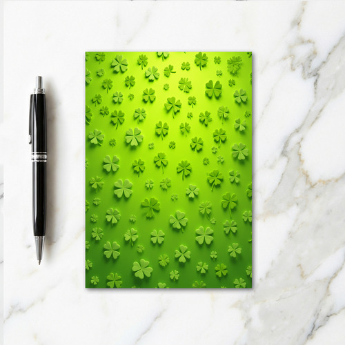 Lucky Shamrocks Clover Field Card