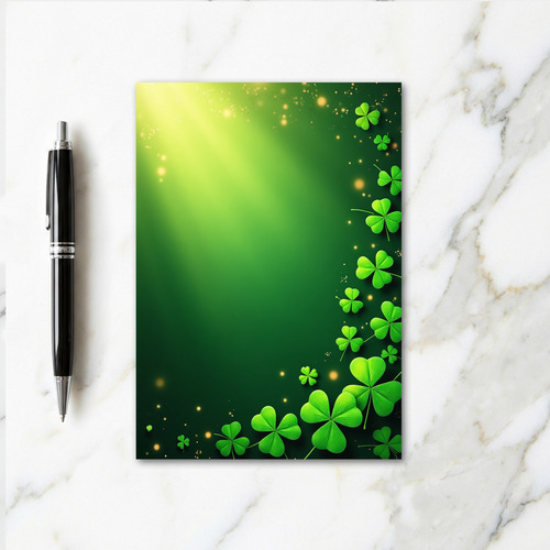 Lucky Shamrocks Spring Card