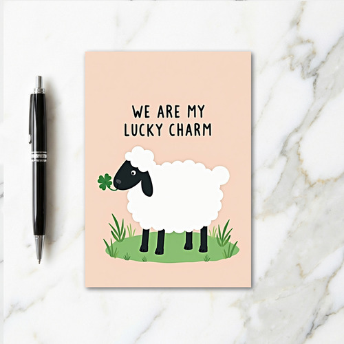 Lucky Sheep Charm Card