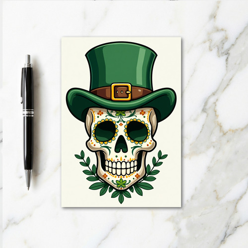Lucky Skull Festive Card