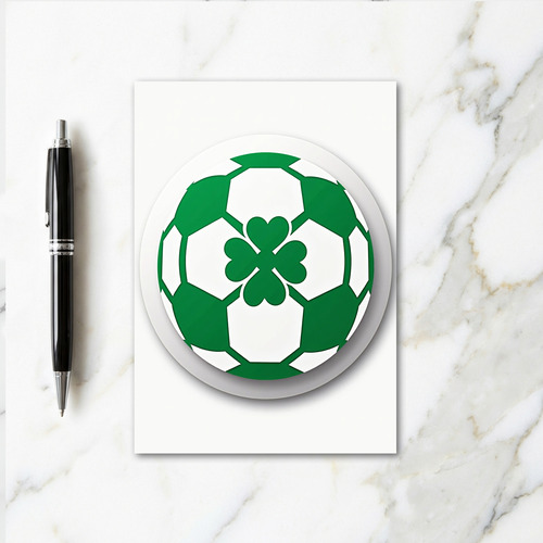 Lucky Soccer Ball Card