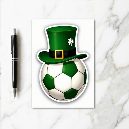 Lucky Soccer Fun Time Card