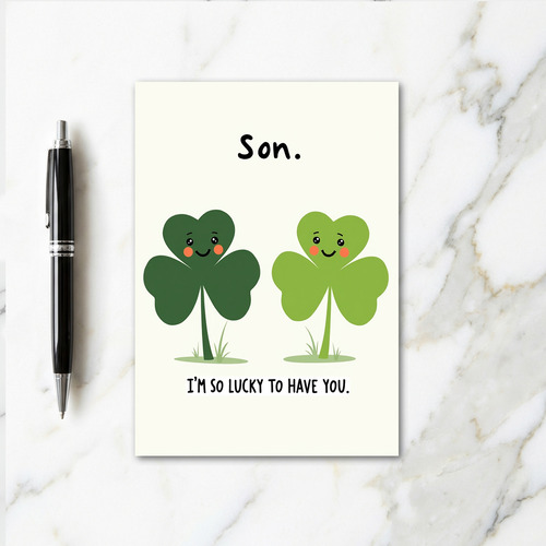 Lucky Son Love Card