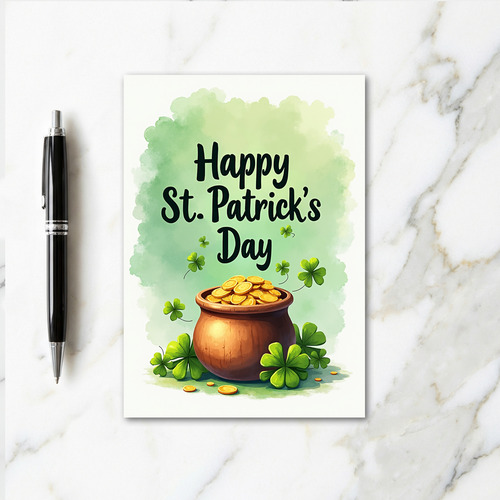 Lucky St Patricks Day For Partner Card
