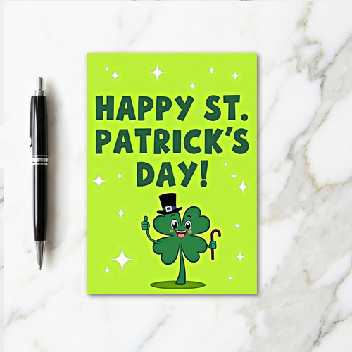 Lucky St Patricks Day Fun Card