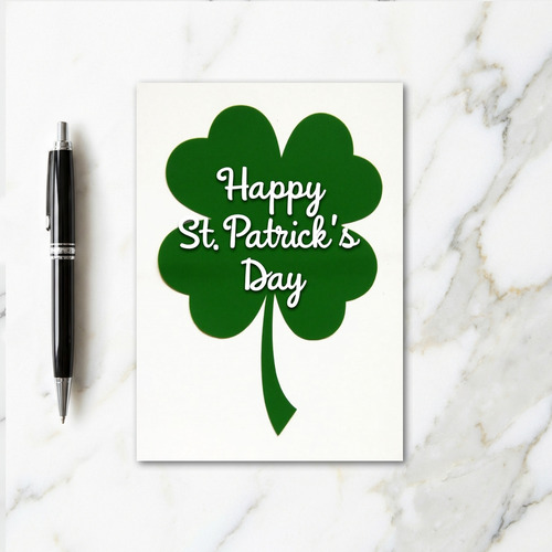 Lucky St Patricks Day Green Card