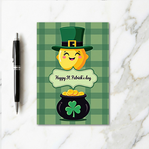 Lucky St Patricks Day Mascot Card