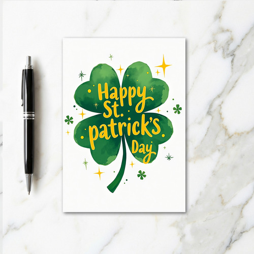 Lucky St Patricks Day Partner Card