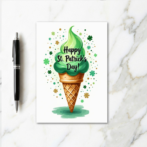 Lucky St Patricks Day Treat Card