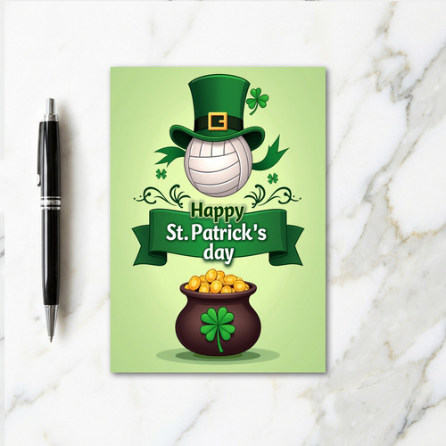 Lucky St Patricks Day Volley Card
