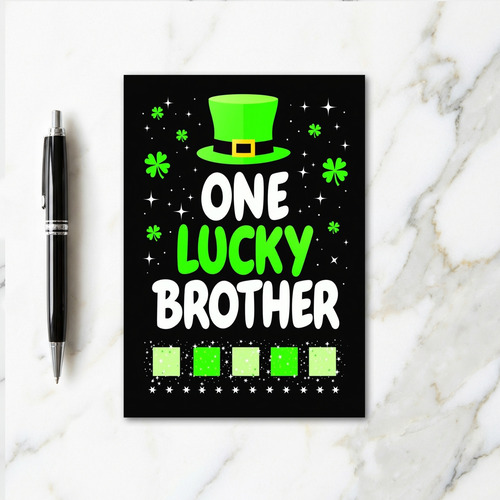 Lucky Stars Brother Card