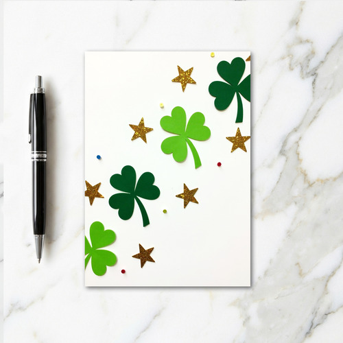 Lucky Stars Shamrock Fun Card