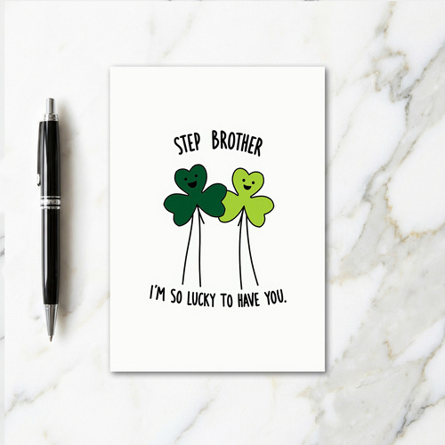 Lucky Step Brother Card