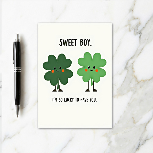 Lucky Sweet Boy Card