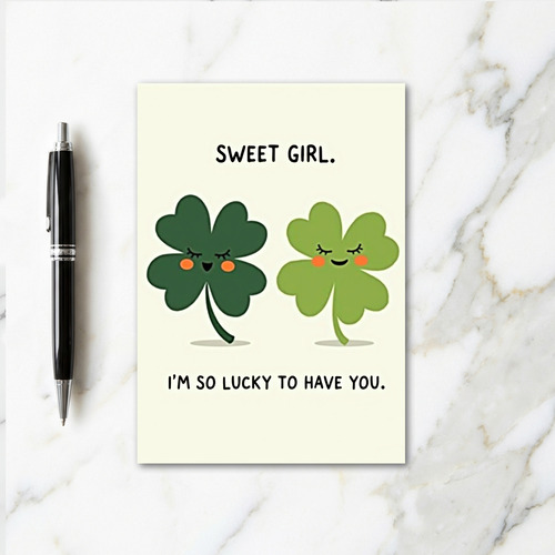 Lucky Sweet Girl Card
