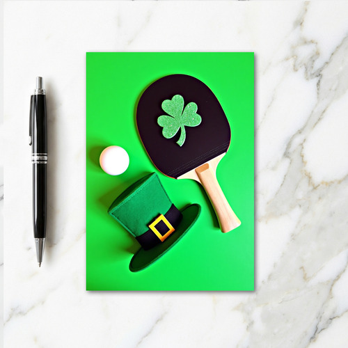 Lucky Table Tennis Happy Day Card