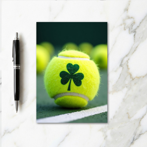 Lucky Tennis Ball Scene Card