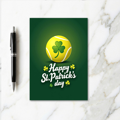 Lucky Tennis Day Greeting Card