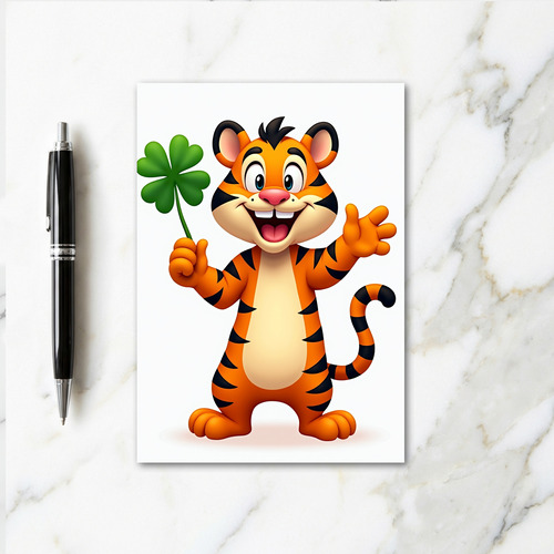 Lucky Tiger Smile Card