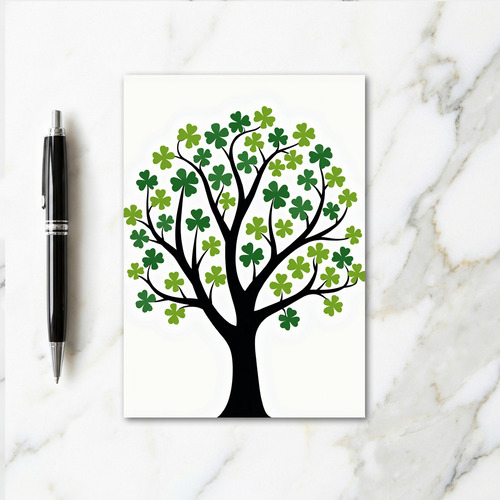 Lucky Tree Graphic Art Card