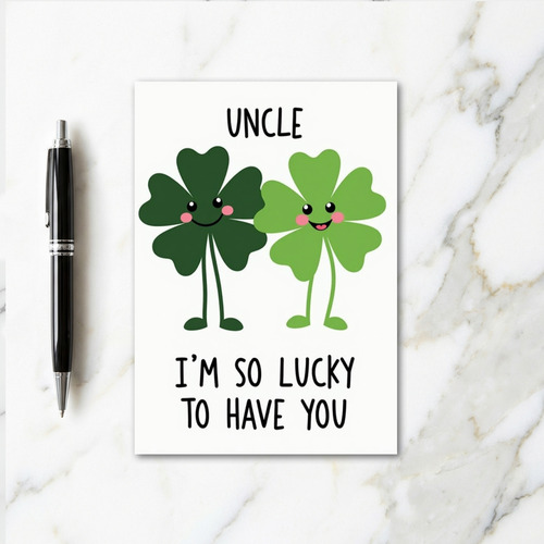 Lucky Uncle Greeting Card
