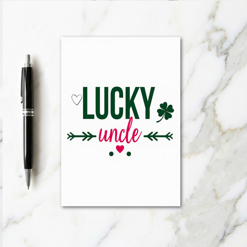 Lucky Uncle St Patricks Day Card
