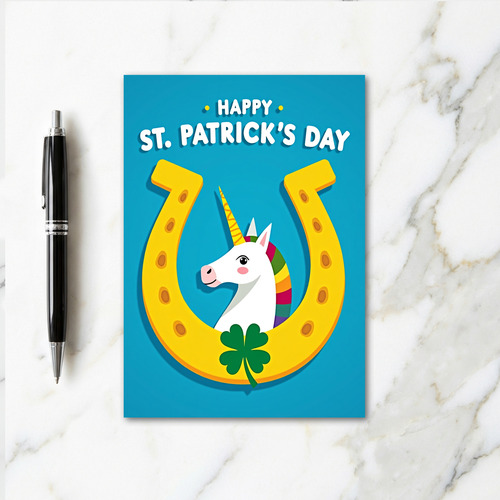 Lucky Unicorn Pattern Card