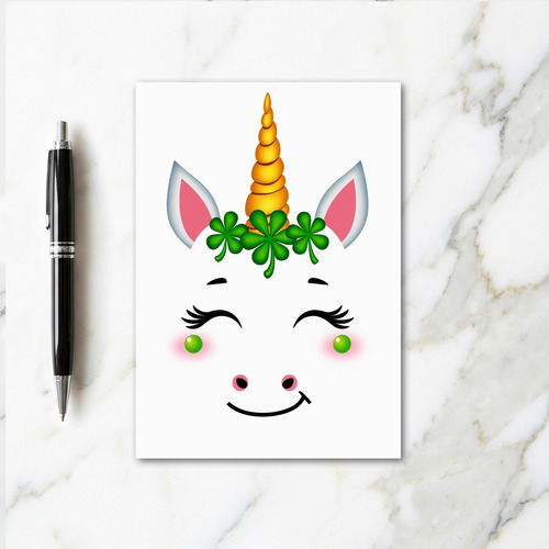 Lucky Unicorn Smile Card