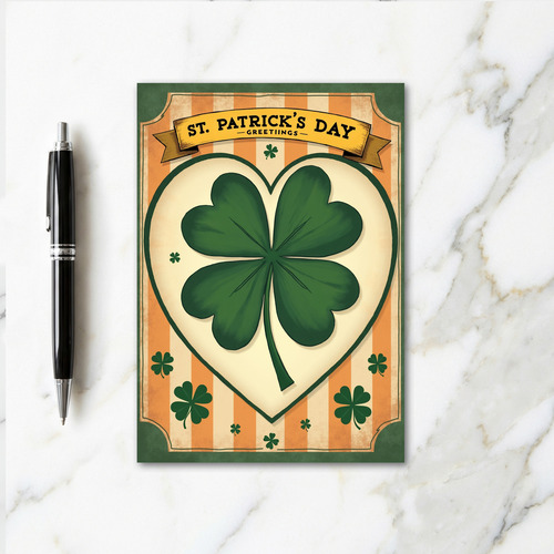 Lucky Vintage Greetings Card